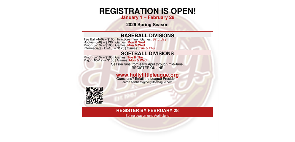 2026 Registration is now OPEN!!!!!!!!!!!!